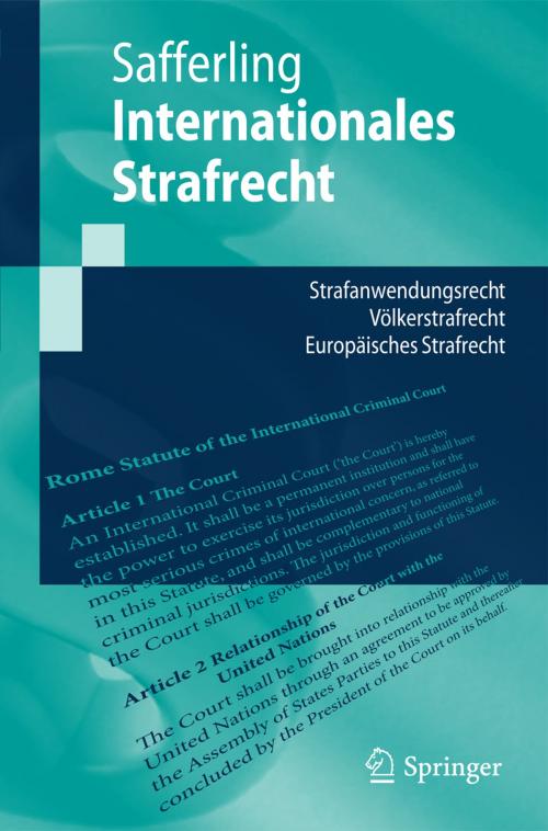 Cover of the book Internationales Strafrecht by Christoph Safferling, Springer Berlin Heidelberg