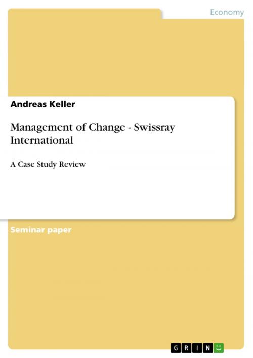 Cover of the book Management of Change - Swissray International by Andreas Keller, GRIN Verlag