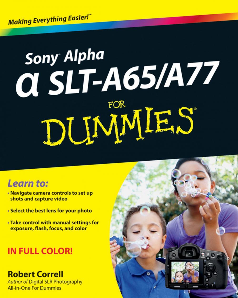 Big bigCover of Sony Alpha SLT-A65 / A77 For Dummies