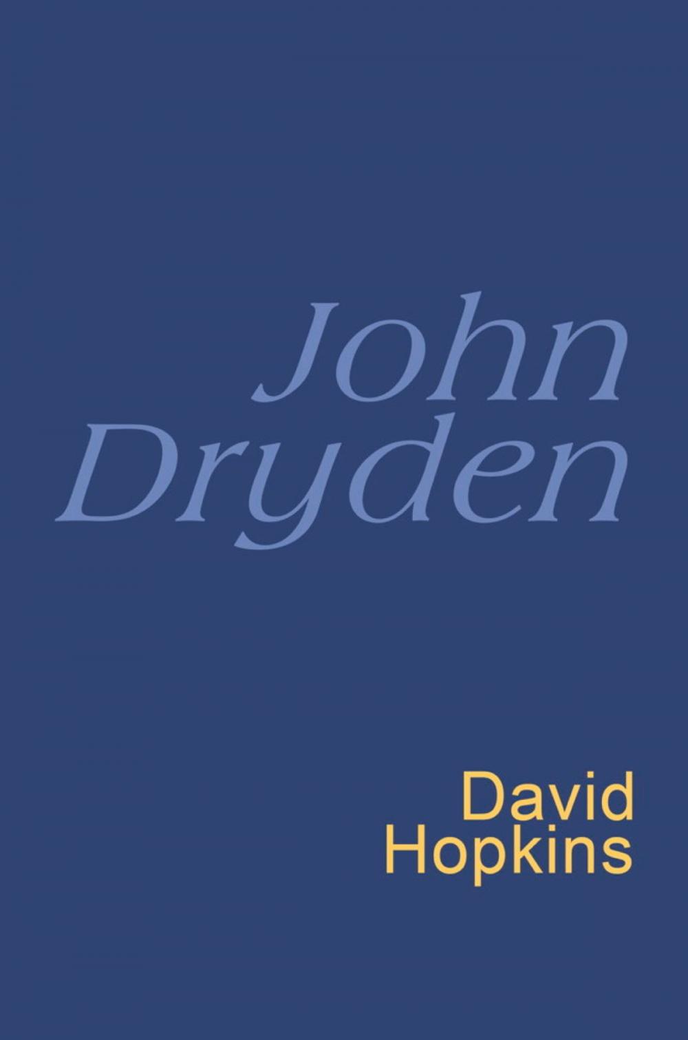 Big bigCover of John Dryden: Everyman Poetry