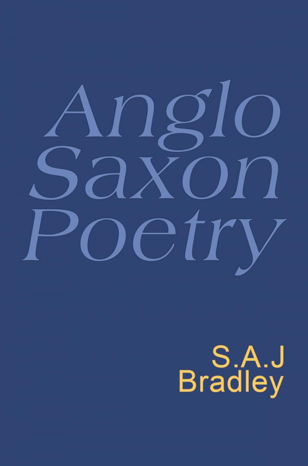 Big bigCover of Anglo Saxon Poetry