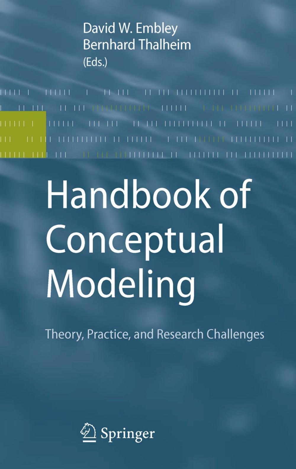 Big bigCover of Handbook of Conceptual Modeling