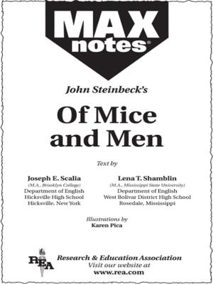 Cover of the book Of Mice and Men (MAXNotes Literature Guides) by Kevin Reel, Derrick C. Wood, Scott A. Best