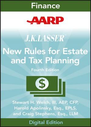 Cover of the book AARP JK Lasser's New Rules for Estate and Tax Planning by Tahani Aburaneh