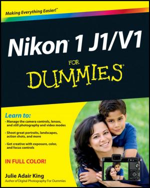 Cover of the book Nikon 1 J1/V1 For Dummies by Brian P. Moran, Michael Lennington