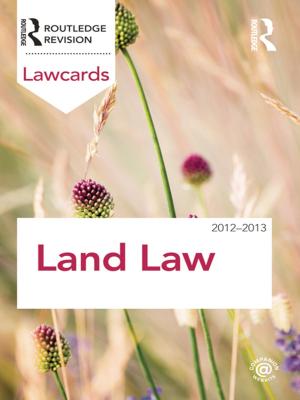 Cover of Land Law Lawcards 2012-2013