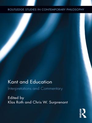 Cover of the book Kant and Education by Jae Emerling