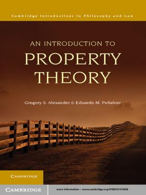 Book cover of An Introduction to Property Theory