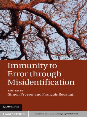 Cover of the book Immunity to Error through Misidentification by 