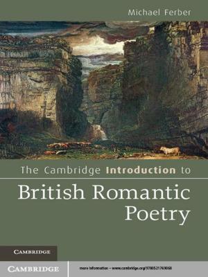 Cover of the book The Cambridge Introduction to British Romantic Poetry by Xiaoshuo Hou