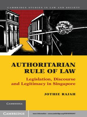 Cover of the book Authoritarian Rule of Law by 