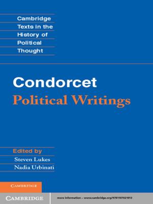 Cover of the book Condorcet: Political Writings by Chris Doran, Anthony Lasenby