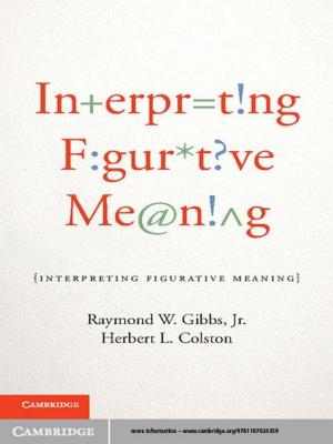 Cover of the book Interpreting Figurative Meaning by Professor E. Scott Adler, Professor John D. Wilkerson