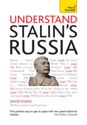 Cover of the book Stalin's Russia: Teach Yourself Ebook by Matt Avery