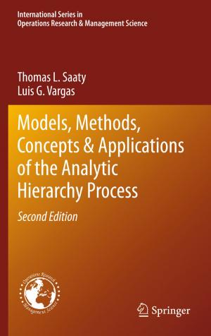 Cover of the book Models, Methods, Concepts & Applications of the Analytic Hierarchy Process by E. J. Ferguson. Wood
