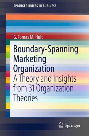 Cover of the book Boundary-Spanning Marketing Organization by William N. Spellacy, Mitchel S. Hoffman