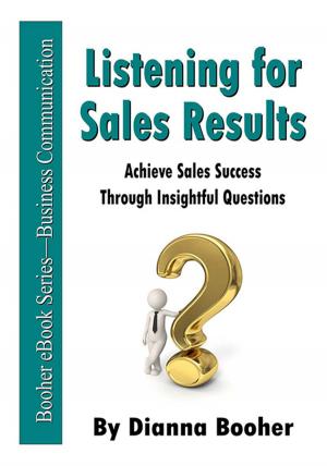 Cover of the book Listening for Sales Results by Dianna Booher