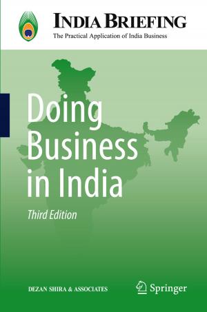 Cover of the book Doing Business in India by Peter Zweifel, Aaron Praktiknjo, Georg Erdmann