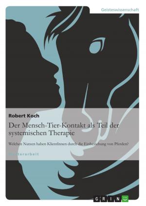 Cover of the book Der Mensch-Tier-Kontakt als Teil der systemischen Therapie by Antje Minde