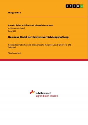 Cover of the book Das neue Recht der Existenzvernichtungshaftung by Lisa Müller