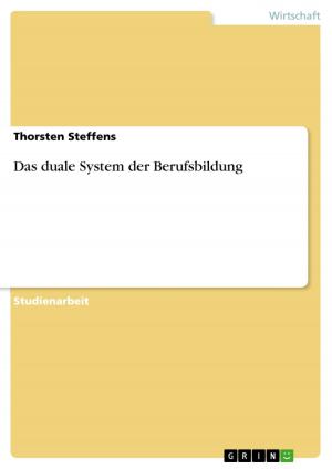 Cover of the book Das duale System der Berufsbildung by Anna Dück