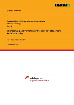 Cover of the book Bilanzierung aktiver latenter Steuern auf steuerliche Verlustvorträge by Tobias Deppler