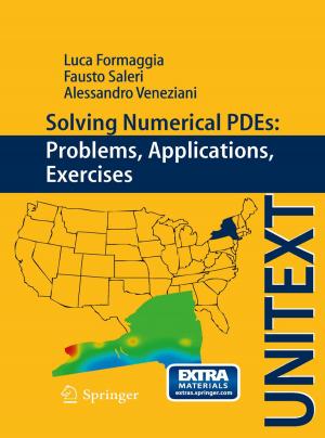 Cover of the book Solving Numerical PDEs: Problems, Applications, Exercises by A. Pelliccia, G. Caselli, P. Bellotti