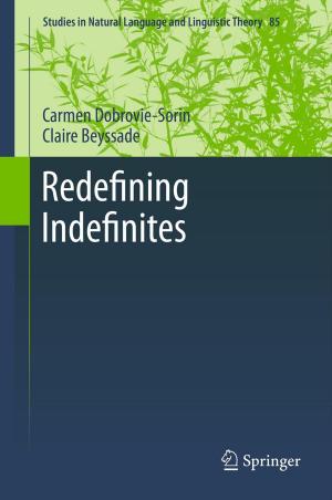 Cover of the book Redefining Indefinites by Michiel van Eijck, Wolff-Michael Roth