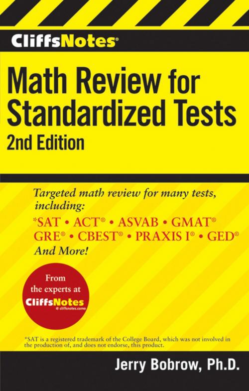 Cover of the book CliffsNotes Math Review for Standardized Tests, 2nd Edition by Jerry Bobrow, HMH Books