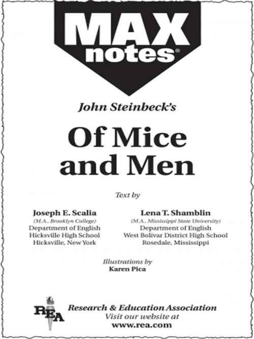 Cover of the book Of Mice and Men (MAXNotes Literature Guides) by Lena Shamblin, Research & Education Association