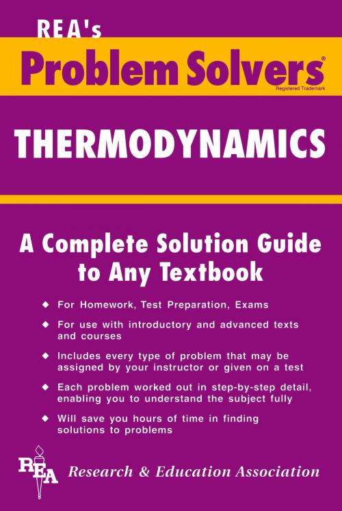 Cover of the book Thermodynamics Problem Solver by The Editors of REA, Ralph Pike, Research & Education Association