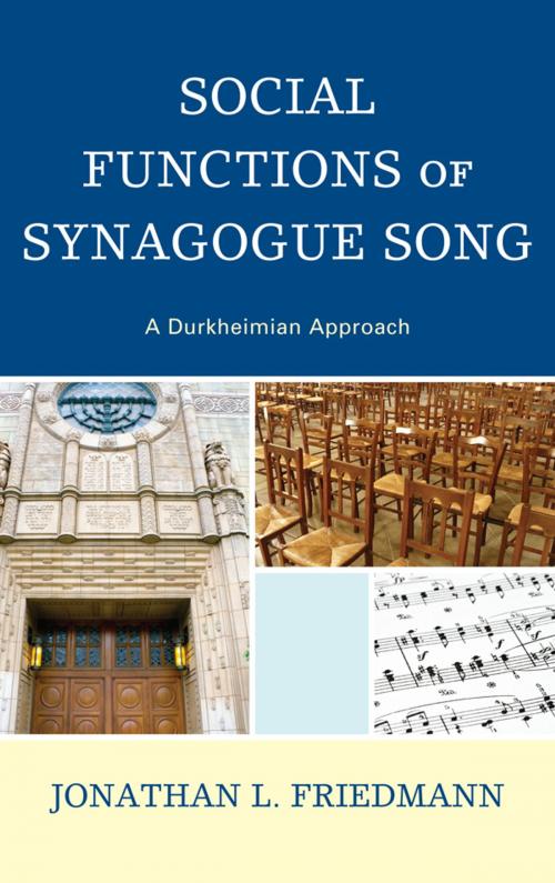 Cover of the book Social Functions of Synagogue Song by Jonathan L. Friedmann, Lexington Books