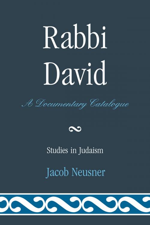 Cover of the book Rabbi David by Jacob Neusner, UPA