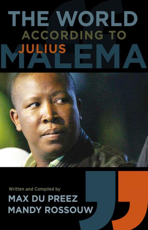 Cover of the book The World According to Julius Malema by Max du Preez, Kwela