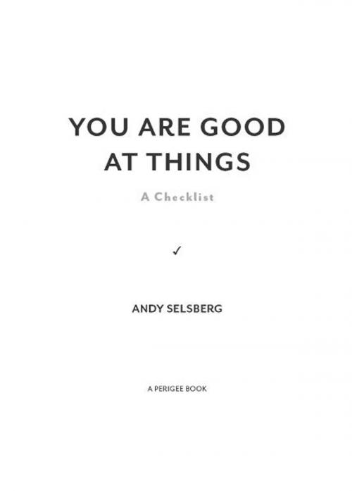 Cover of the book You Are Good at Things by Andy Selsberg, Penguin Publishing Group