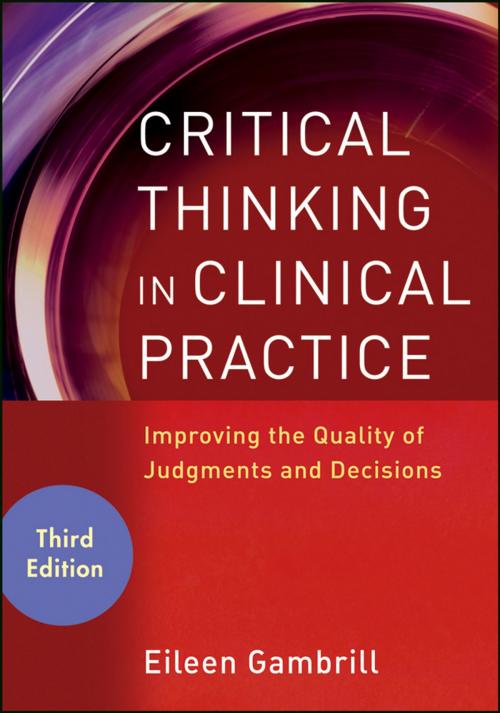 Cover of the book Critical Thinking in Clinical Practice by Eileen Gambrill, Wiley