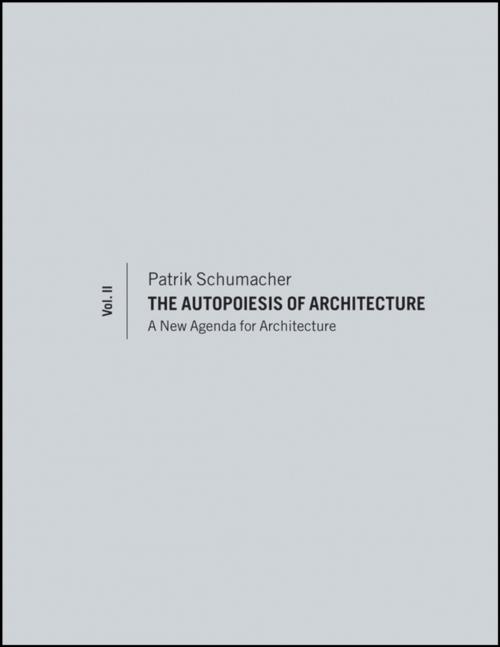 Cover of the book The Autopoiesis of Architecture, Volume II by Patrik Schumacher, Wiley