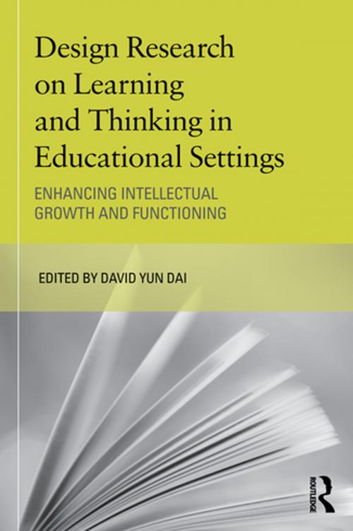 Cover of the book Design Research on Learning and Thinking in Educational Settings by , Taylor and Francis