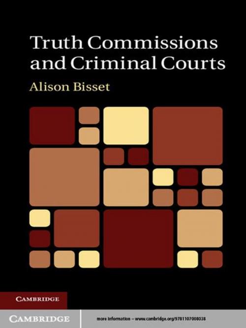 Cover of the book Truth Commissions and Criminal Courts by Alison Bisset, Cambridge University Press