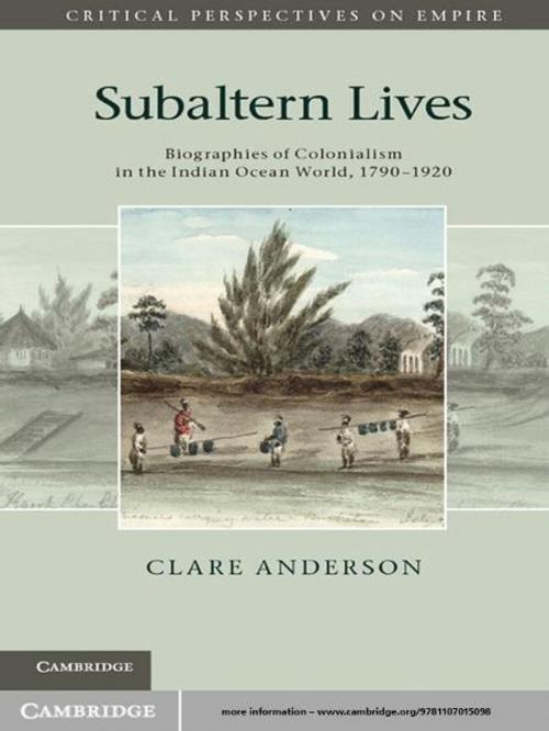 Cover of the book Subaltern Lives by Clare Anderson, Cambridge University Press