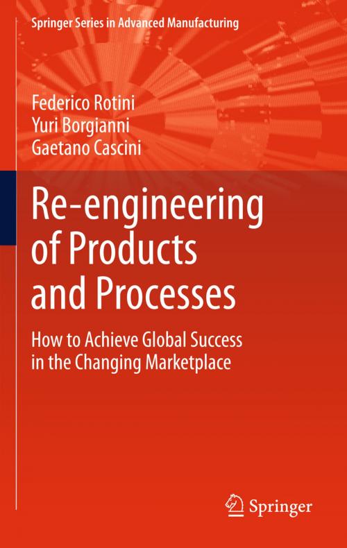 Cover of the book Re-engineering of Products and Processes by Federico Rotini, Yuri Borgianni, Gaetano Cascini, Springer London