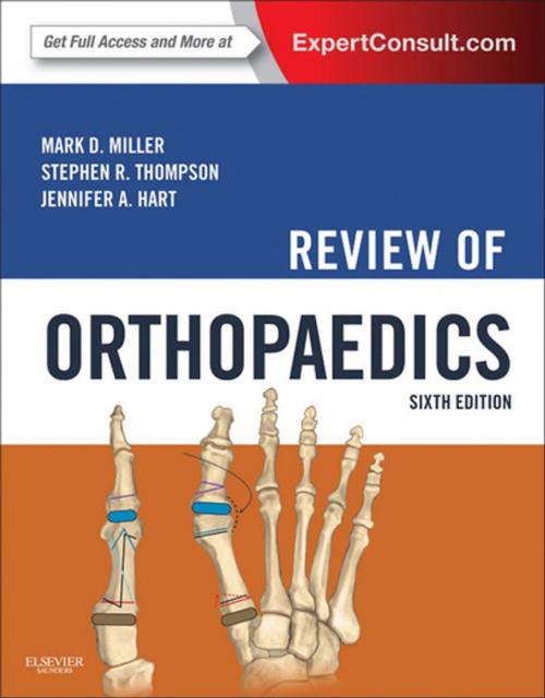 Cover of the book Review of Orthopaedics by Mark D. Miller, Stephen R. Thompson, Jennifer Hart, Elsevier Health Sciences