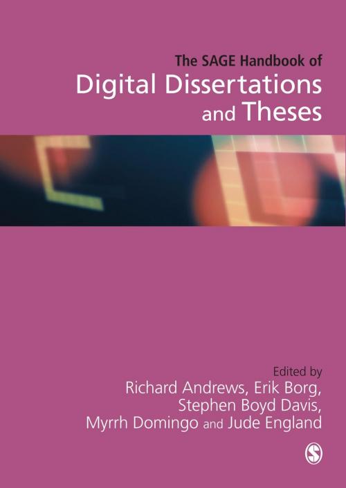 Cover of the book The SAGE Handbook of Digital Dissertations and Theses by , SAGE Publications