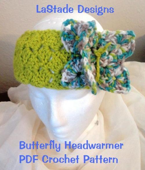 Cover of the book Butterfly Headband Crochet Pattern by Lori Stade, Lori Stade