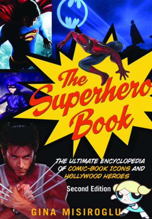 Cover of the book The Superhero Book by Gina Misiroglu, Visible Ink Press