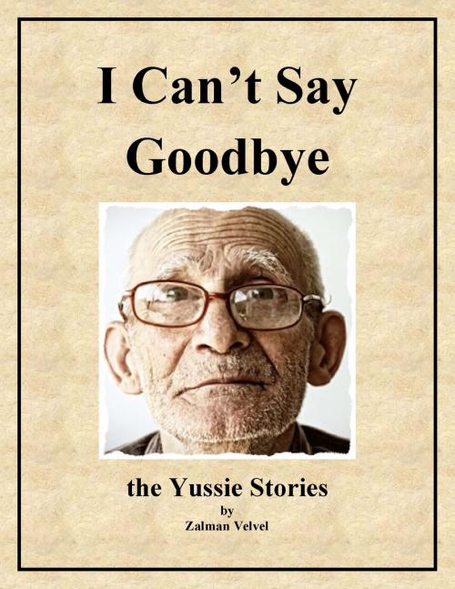 Cover of the book I Can't Say Goodbye by Zalman Velvel, BookBaby