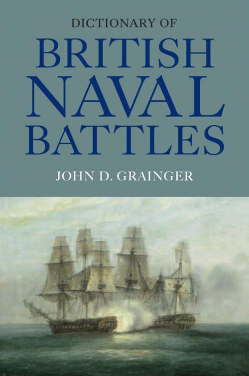 Cover of the book Dictionary of British Naval Battles by John D. Grainger, Boydell & Brewer