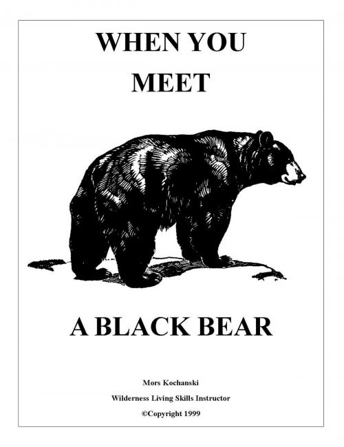 Cover of the book When You Meet a Black Bear by Mors Kochanski, Karamat Wilderness Ways