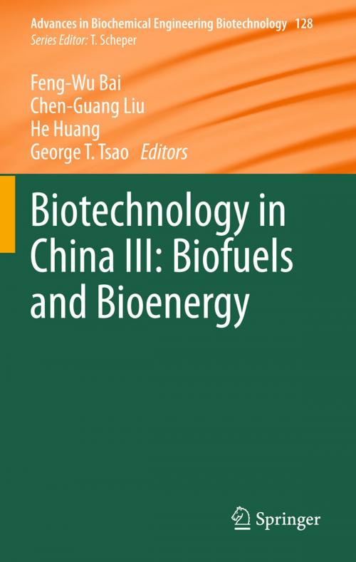 Cover of the book Biotechnology in China III: Biofuels and Bioenergy by , Springer Berlin Heidelberg