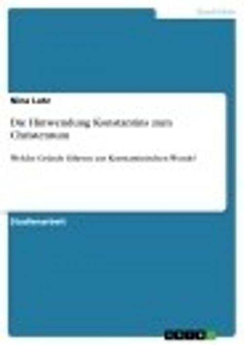 Cover of the book Die Hinwendung Konstantins zum Christentum by Nina Lutz, GRIN Verlag